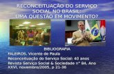 Reconceituacao Do Servico Social No Brasil