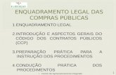ENQUADRAMENTO LEGAL DAS COMPRAS PÚBLICAS
