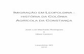 Imigração em Leopoldina: História da Colônia Agrícola da Constança