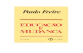 Livro EDUCAÇÃO E MUDANÇA - Paulo Freire