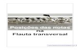 FLAUTA - DIGITAÇÃO - Posições das notas na Flauta transversal
