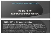 PLANO de AULA NR 17 Ergonomia - Maria Genilza