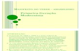 Manifesto Do Verde - Amarelismo SEMINARIO