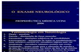 3oANO.semiO.aula - Exame Neurologico - 2006