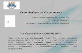 Emulsões e Espumas - Sem. 3 - Felipe