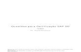 Questões para Certificação SAP SD - TSCM60