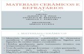 MATERIAIS CERÂMICOS E REFRATÁRIOS