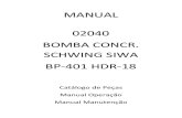 02040 Manual Bomba Concr. Schwing Siwa Bp-401 Hdr-18