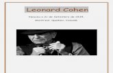 Alguns poemas de Leonard Cohen (1)
