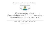 LEI Nº 2360 - Estatuto dos Servidores Públicos do Município da Serra-definitivo