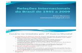 História das Relações Internacionais do Brasil - 1945-2009