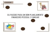 4 Passos Para Um Bom Planejamento Financeiro Pessoal e Familiar