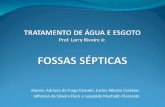 TRATAMENTO DE ÁGUA E ESGOTO - FOSSAS SÉPTICAS