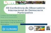 XII Conferencia Observatorio Internacional de Democracia Participativa - Ponencia Ricardo Romero