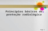Princípios básicos de proteção radiológica