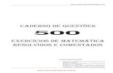 500 Questões de Matemática, Resolvidas e Comentadas pelo prof. Joselias Santos (2)