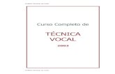 CURSO  - COMPLETO DE  TÉCNICA DE CANTO   -  pdf