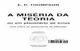 THOMPSON, E. P. - A Miséria da Teoria (1)