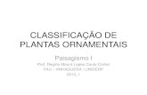 CLASSIFICAÇÃO DE PLANTAS ORNAMENTAIS