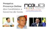 Presença online candidatos ao governo de goiás