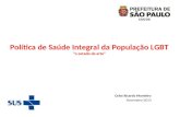 Plano Operativo Municipal para Política LGBT de São Paulo