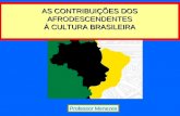 Contribuições dos afrodescendentes à cultura brasileira  -  Professor Menezes