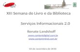 Serviços Informacionais 2.0 - Profª Renate Landshoff