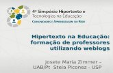 Hipertexto na Educação: formação de professores utilizando weblogs