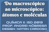 Do macrosc³pico ao microsc³pico: tomos e mol©culas