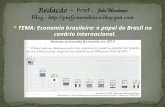 Economia brasileira: o papel do Brasil no cenário internacional