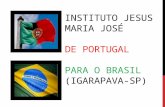 Curso sobre Madre Rita. De portugal para o brasil - Slide