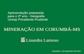 Palestra sobre mineração em Corumbá-MS - para alunos da unesp presidente prudente