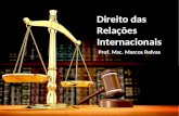 Direito das Relações Internacionais - Histórico, Direitos Humanos e Composição do Estado