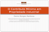 O contributo mínimo em propriedade industrial