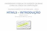 Desenvolvimento de Sistemas Web - HTML5 - Introdução