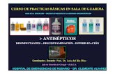 Antisepsia y antisepticos. prof. dr. luis del rio diez