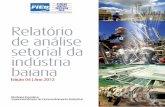 Relatório de Análise Setorial da Indústria Baiana - Edição 04 - 2012