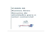 ICANN 48  Buenos Aires Resumo de atividades para o setor comercial