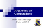 Arquitetura de Computadores - RAID