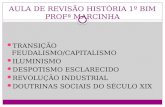VIDEO- AULA 9º ANOS  REVISÃO ILUMINISMO E DOUTRINAS SOCIAIS DO SÉCULO XIX