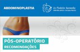 Manual Recomendações - Pós-operatório - Abdominoplastia BH
