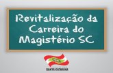 Proposta de Revitalização da Carreira do Magistério SC 2013
