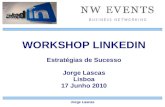 Jorge lascas workshop linkedin estrategias sucesso