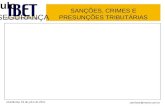 Aula VII - IBET - Sanções, Crimes e presunções tributárias