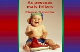 As pessoas mais felizes - Clarice Lispector