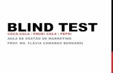 Blind Test Produtos Coca-Cola, Fruki Cola e Pepsi