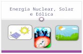 Energia nuclear, solar e eólica