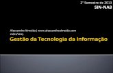Gestão da Tecnologia da Informação (21/11/2013)