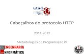 Metodologias de Programação IV - Aula 3, Secção 1 - Cabeçalhos do protocolo HTTP