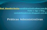 Práticas administrativas - Aulas 7 e 8